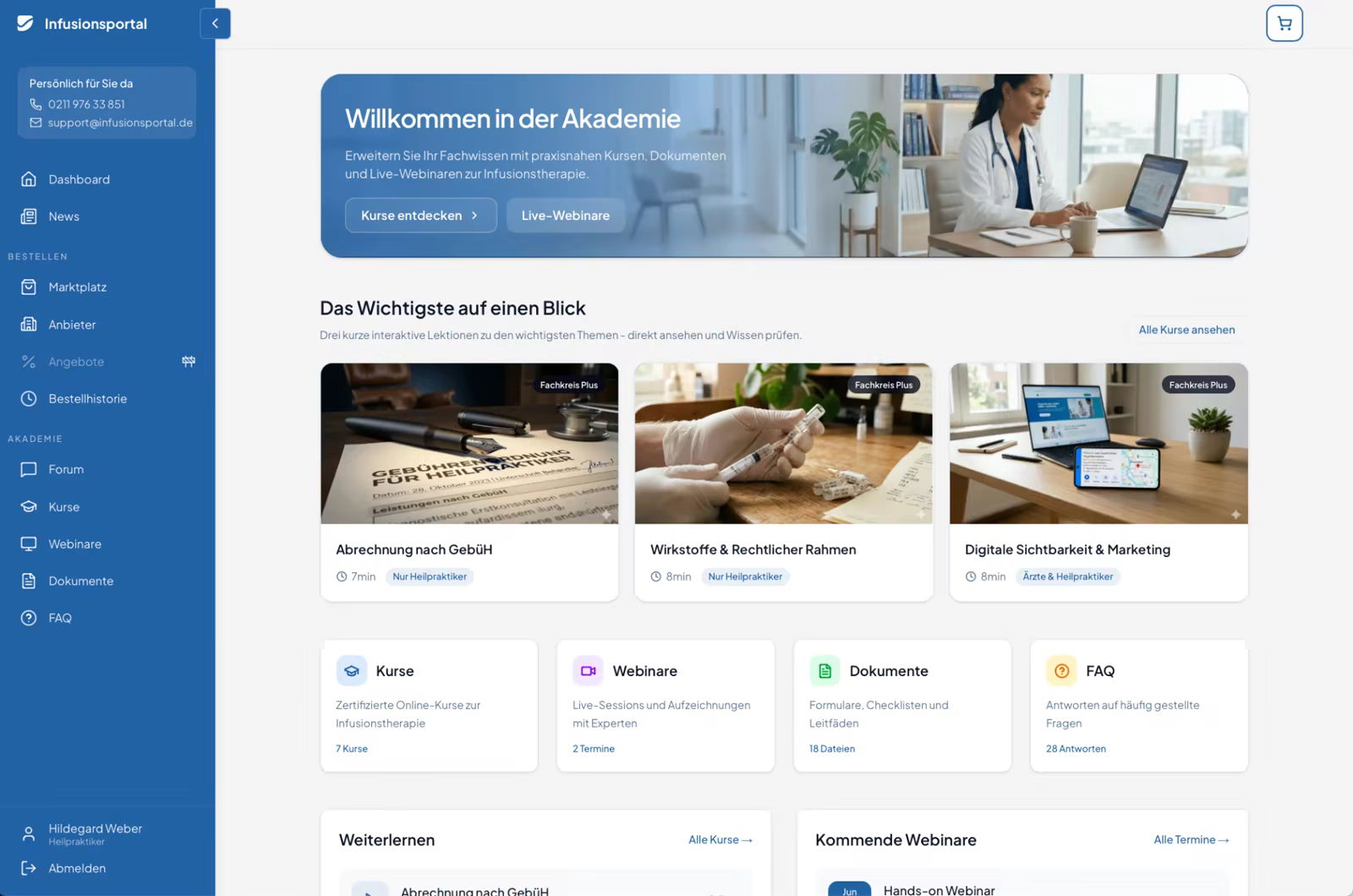 UI Screenshot Akademie